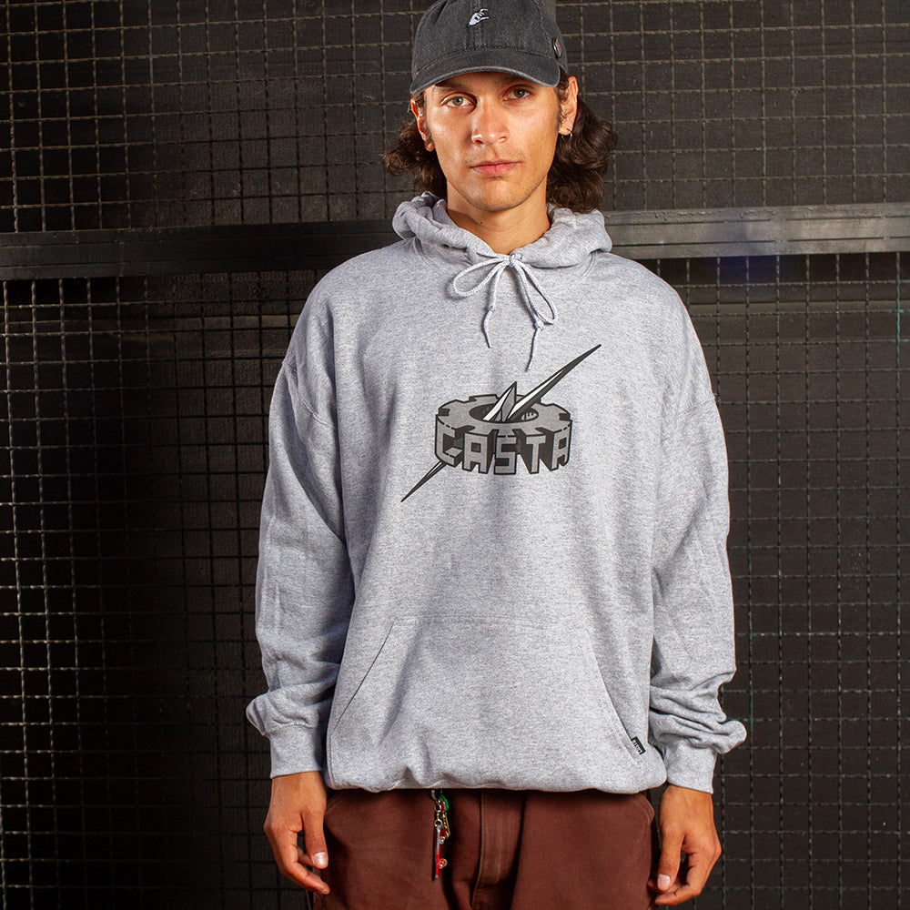 SUDADERA RAYO ENGRANE GRIS