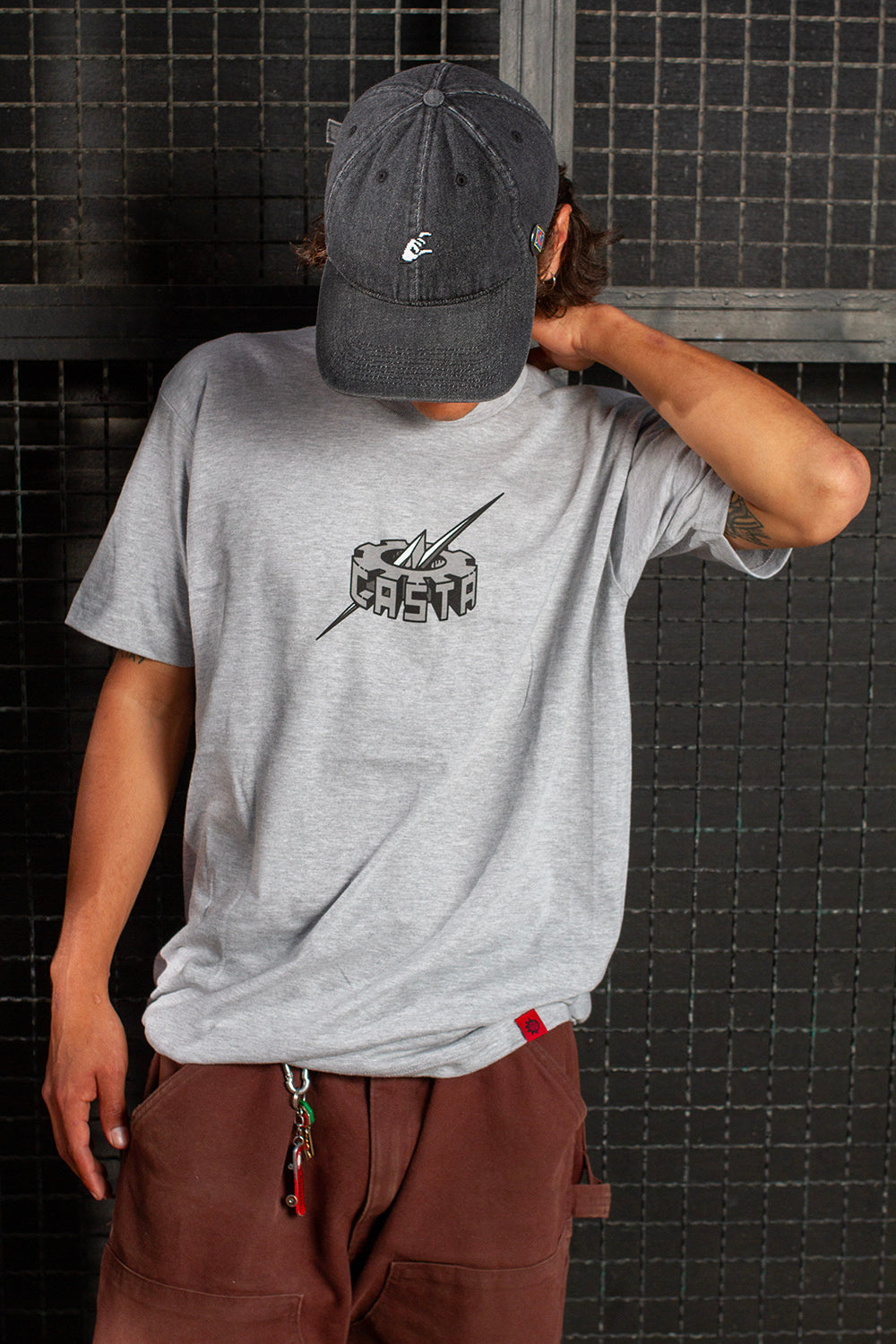 PLAYERA RAYO ENGRANE GRIS