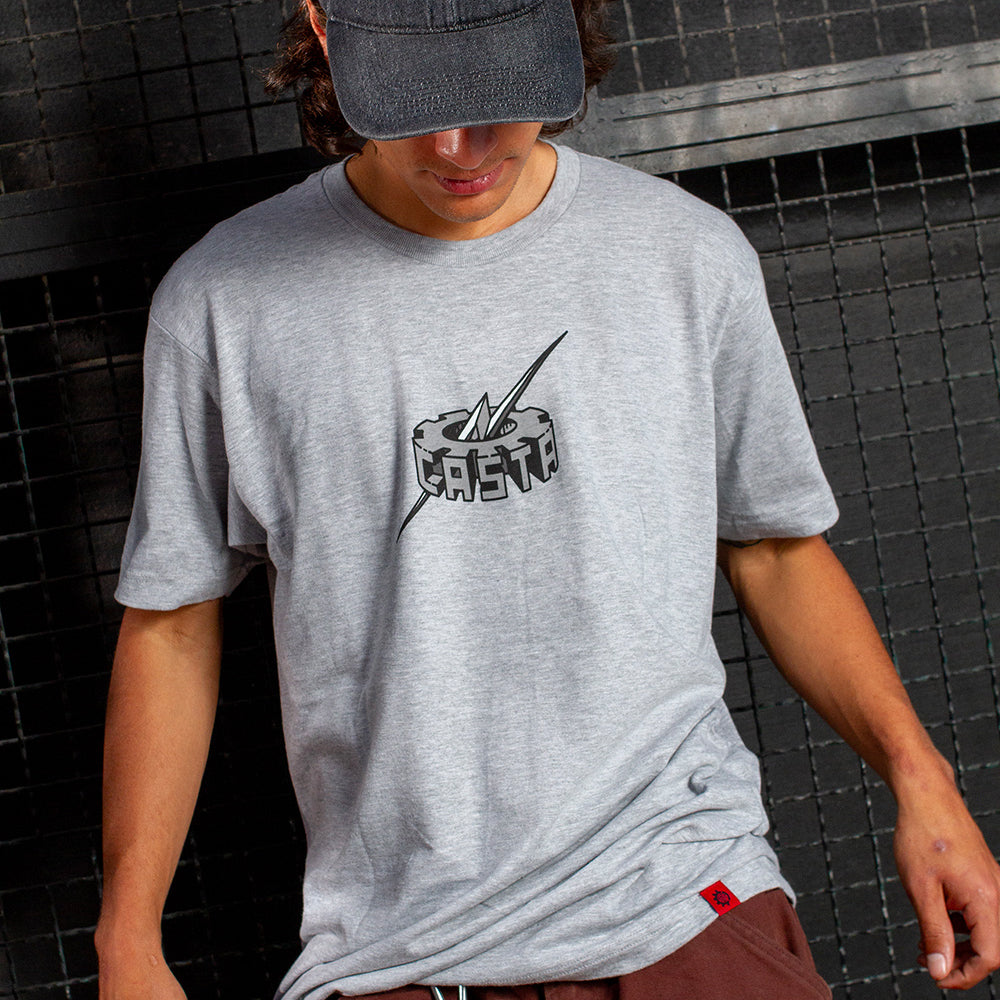 PLAYERA RAYO ENGRANE GRIS
